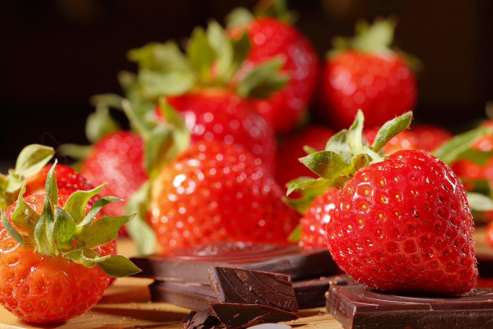 Erdbeeren und Schokolade