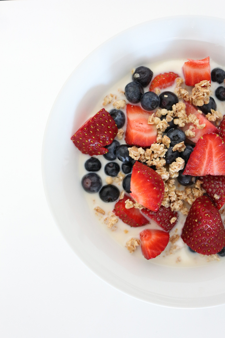 Erdbeeren zum Frühstück