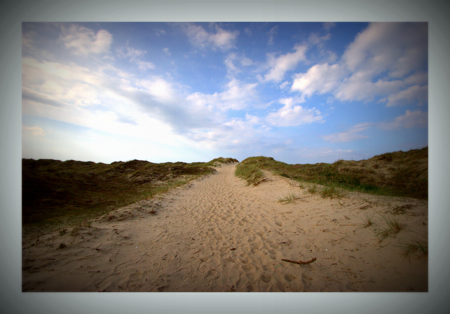 - Erde - Europa - Nordsee - Baltrum - Weg zum Meer .