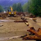 Erdrutsch nach Unwetter in den Canadischen Rockys