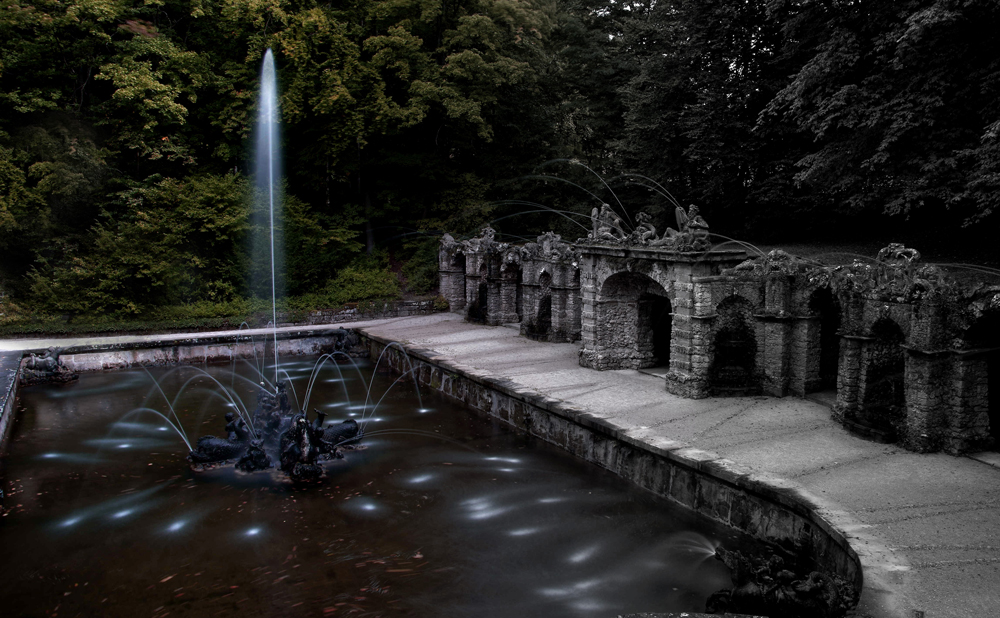 Eremitage Bayreuth,Wasserspiele Untere Grotte