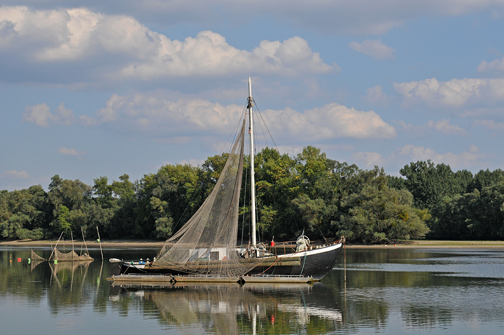 Erfelder Altrhein: Boote – Spiegeln 02