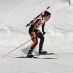 Erfolgreiche Uschi Disl bei der Biathlon WM in Hochfilzen 2005