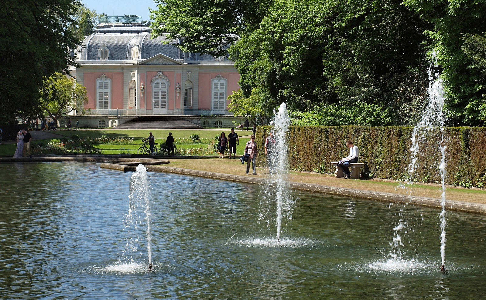 Erfrischende Pause im Park