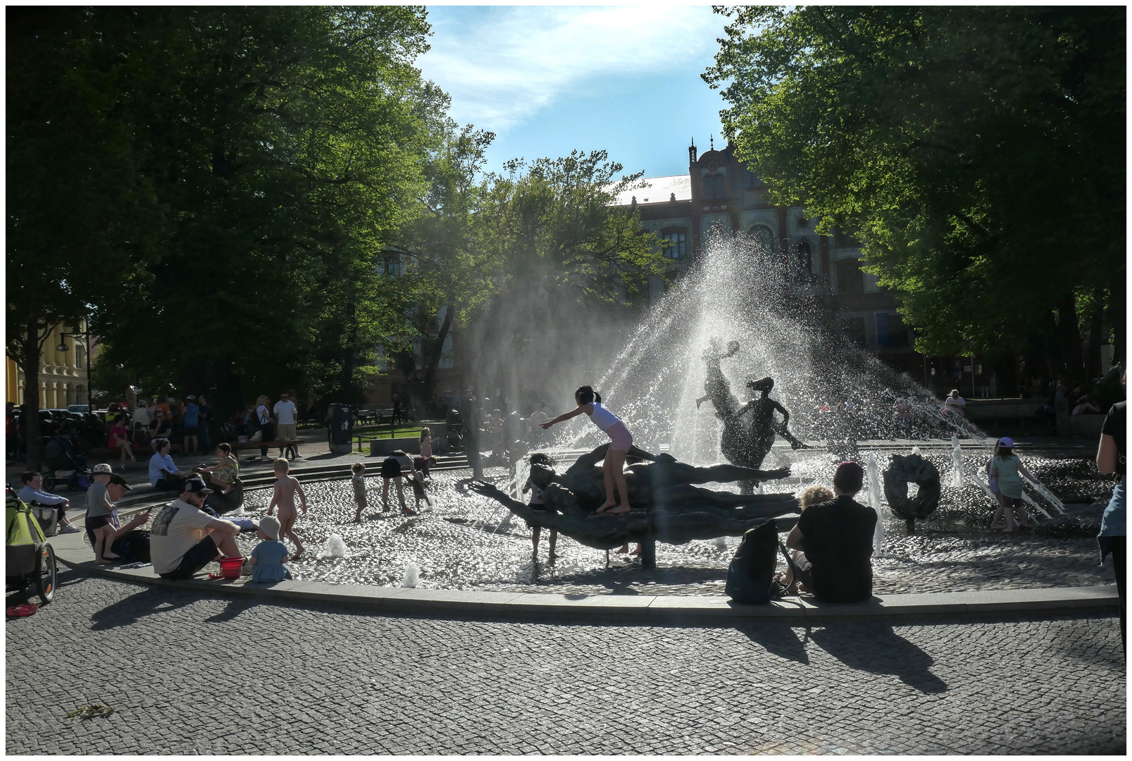 Erfrischung am Uni-Platz