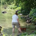 Erfrischung im Bergsee