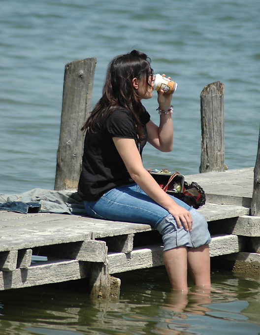 Erfrischung von oben und unten ! Am Ammersee