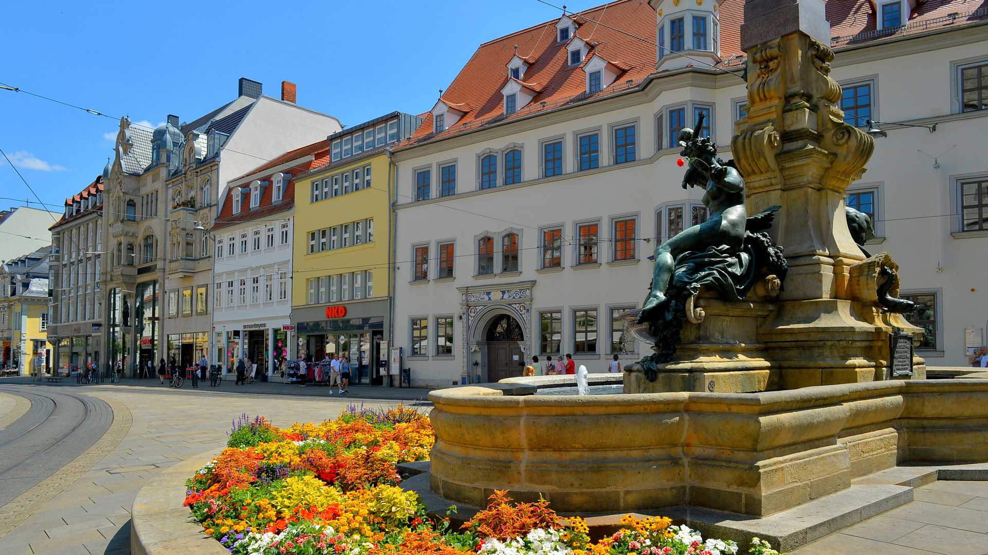 Erfurt, an meinem Lieblingsbrunnen (Erfurt, en mi fuente favorito)