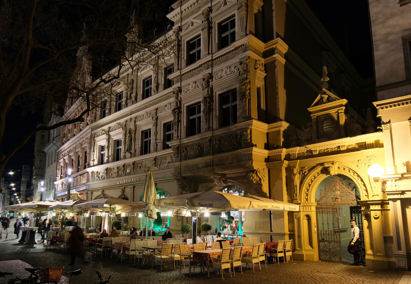 Erfurt bei Nacht