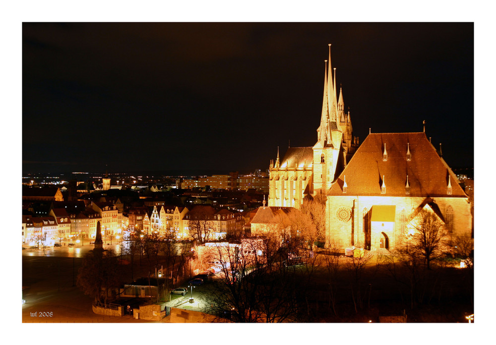 Erfurt bei Nacht