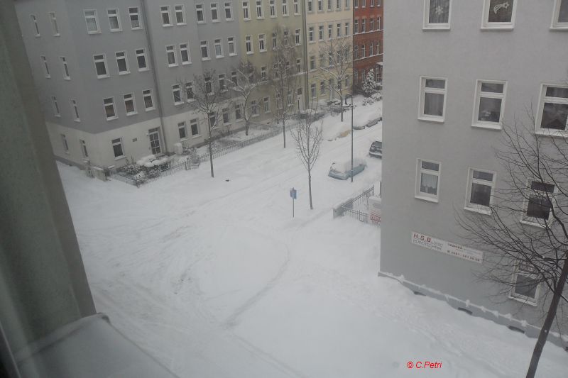 Erfurt bei Schnee