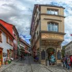 Erfurt Blick in die Krämerbrücke