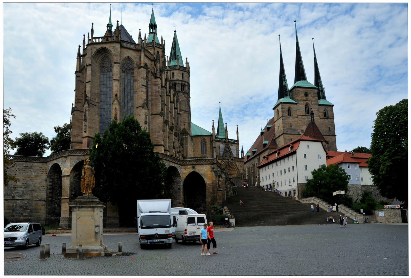 Erfurt, catedral y iglesia "Severikirche"