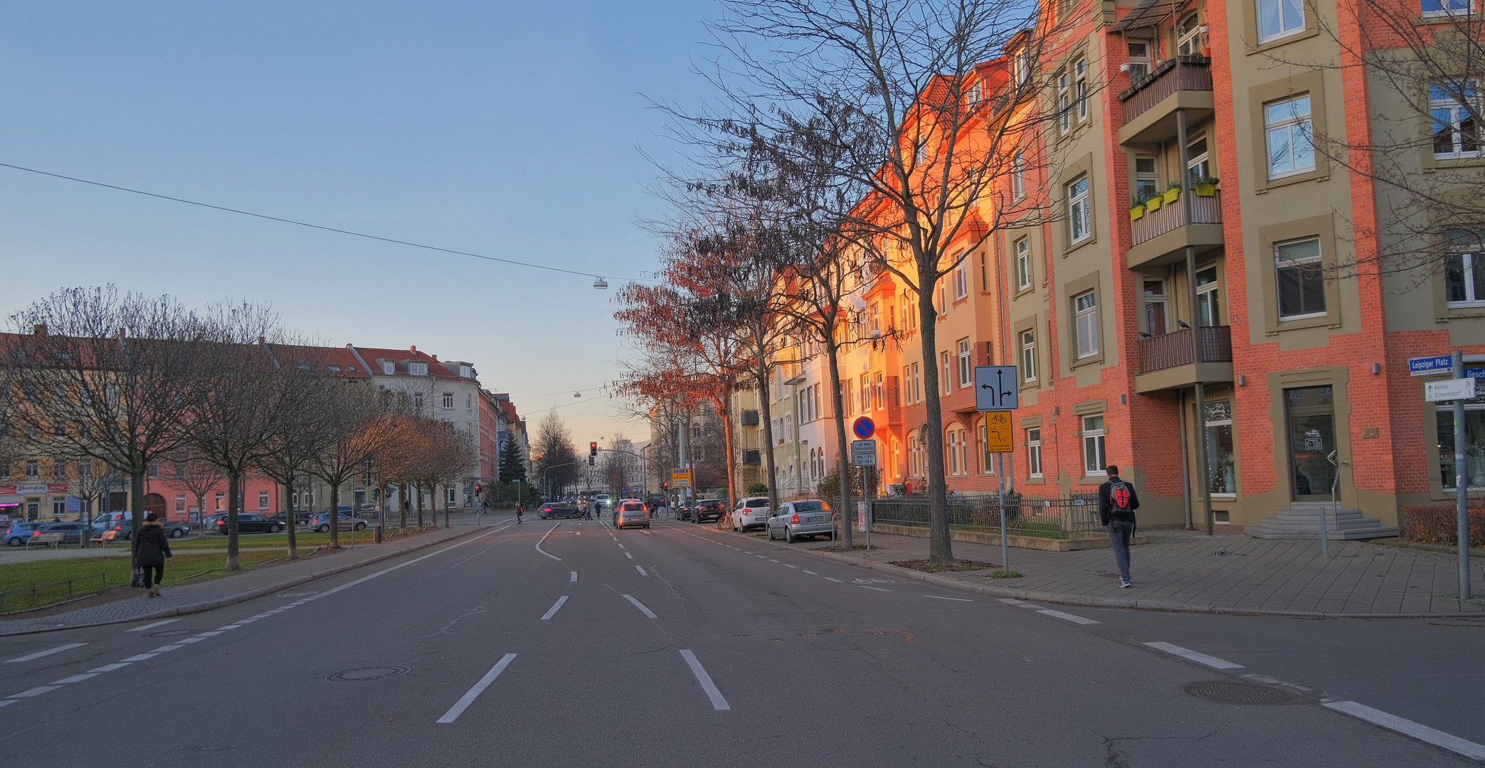 Erfurt, die letzten Sonnenstrahlen (Erfurt, los últimos rayos de sol)