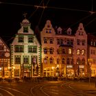 Erfurt, Domplatz bei Nacht