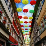 Erfurt Krämerbrückenfest 2014 - Regenschirm Himmel in Erfurt