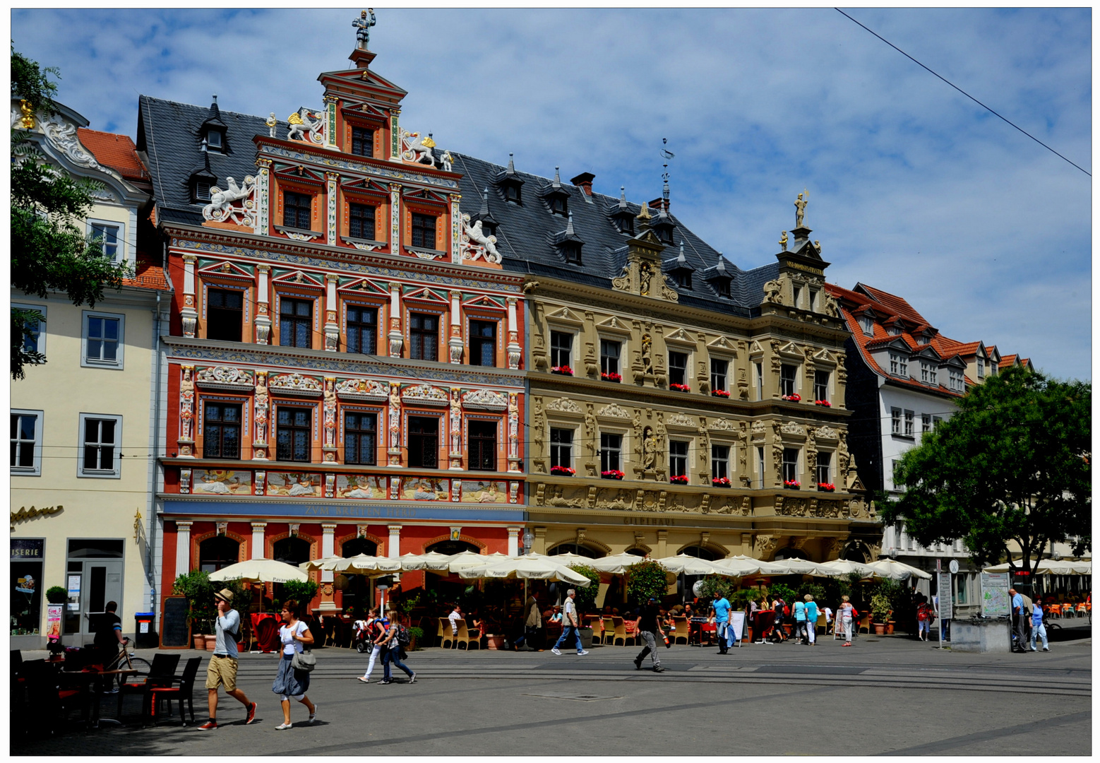 Erfurt, la plaza "Fischmarkt"