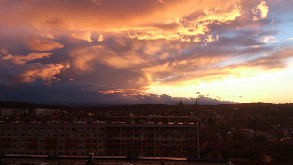 Erfurt nach Sturm