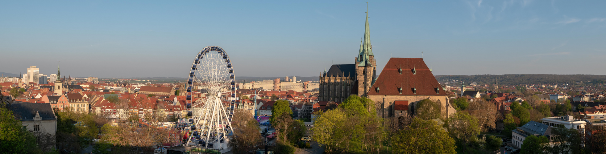 Erfurt Panorama Altstadtfrühling