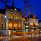 Erfurt, Rathaus, nachts (Erfurt, ayuntamiento, por la noche)