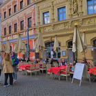 Erfurt, schöne Häuser am Fischmarkt