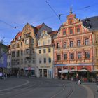 Erfurt, schöne Häuser am "Fischmarkt"
