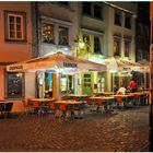 Erfurt, un restaurante por la noche