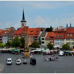 Erfurt, vista de la catedral a la ciudad