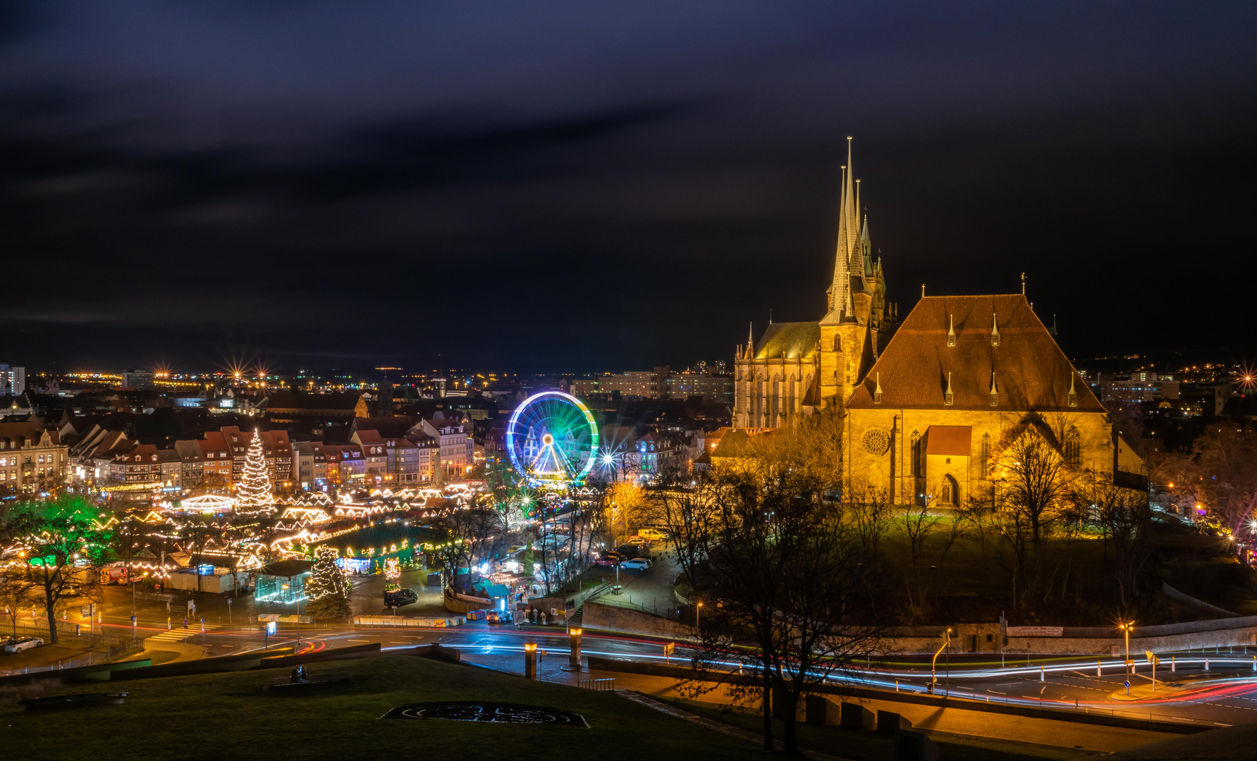 Erfurt - Weihnachtsmarkt vom Petersberg