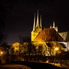 Erfurter Dom bei Nacht