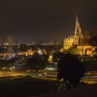 Erfurter Dom bei Nacht