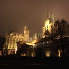 Erfurter Dom im Nebel