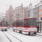 Erfurter Tatra Stadtrundfahrt im Schnee 1.