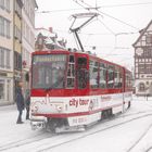 Erfurter Tatra Stadtrundfahrt im Schnee 2.