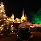 Erfurter Weihnachtsmarkt bei Nacht