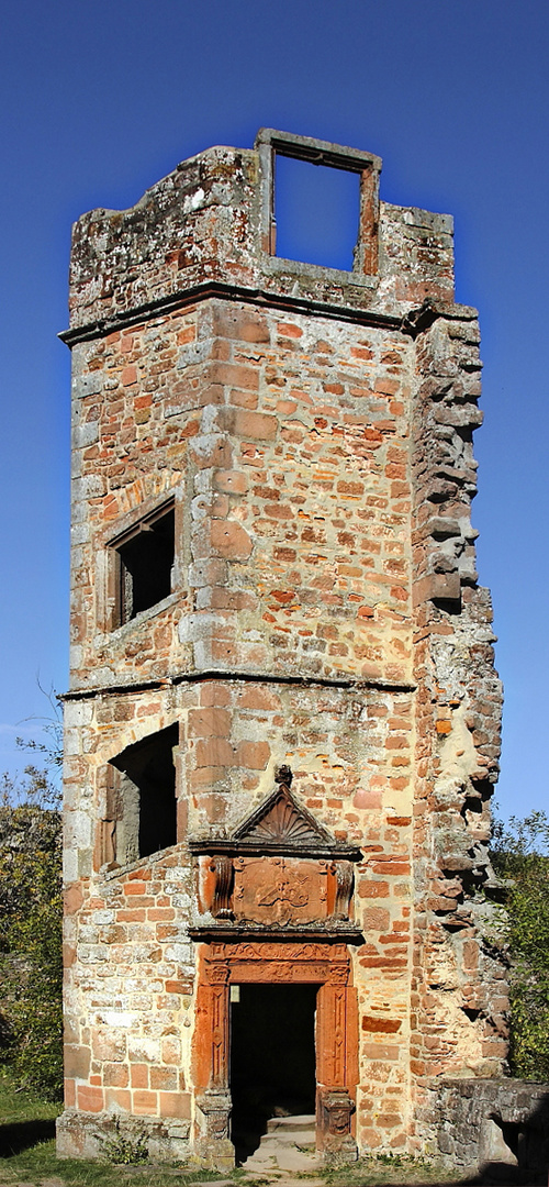 Erhaltene Turm Fragment auf der Madenburg