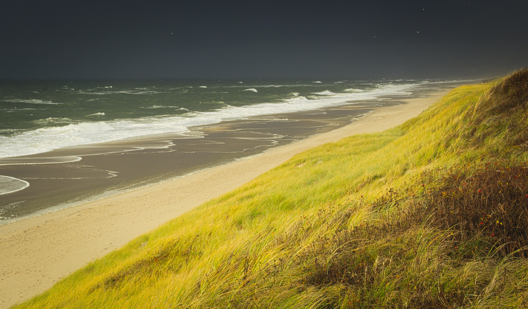 Erholung am leeren Strand von Sylt