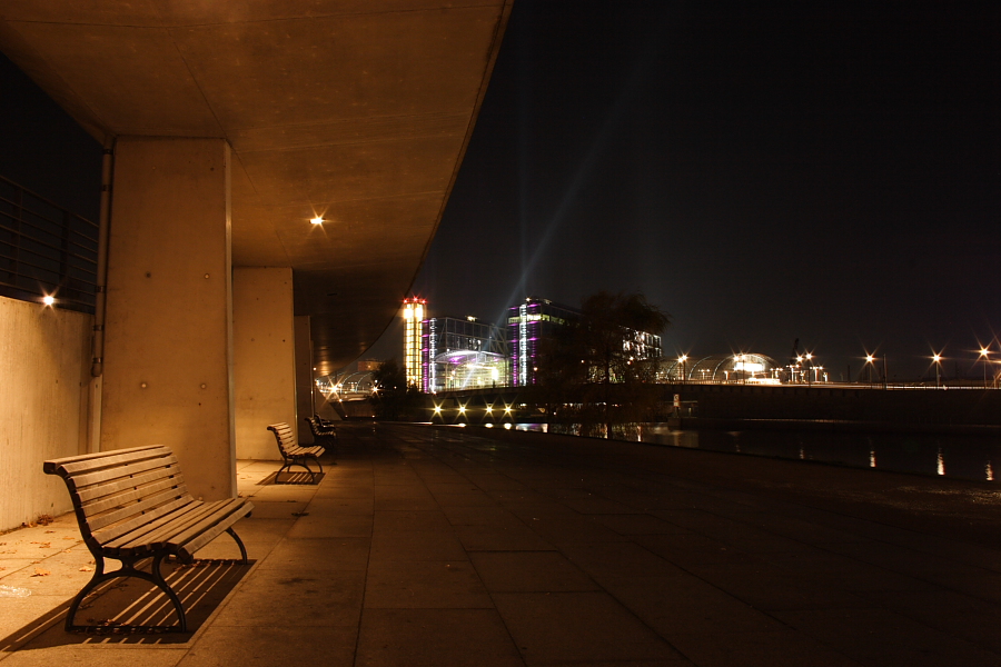 Erholungsbank beim Festival of Lights