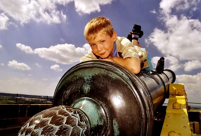 Eric auf der Festung Königstein...