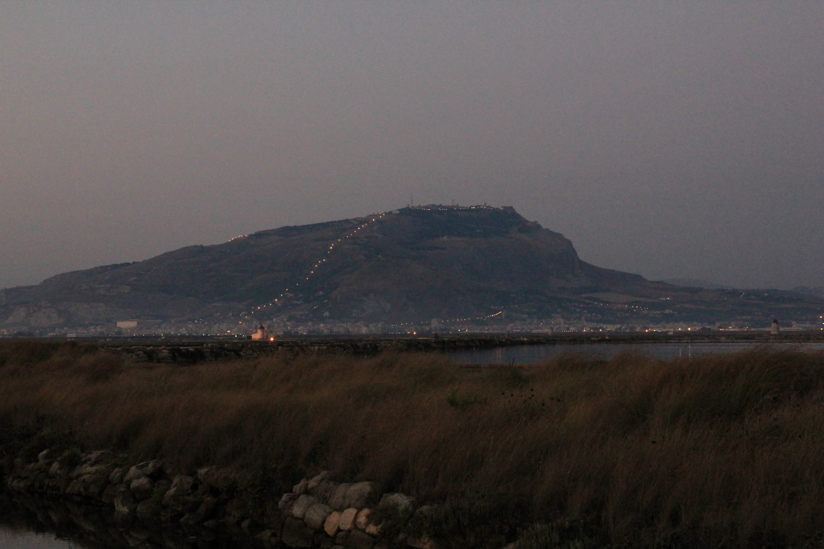 Erice al tramonto