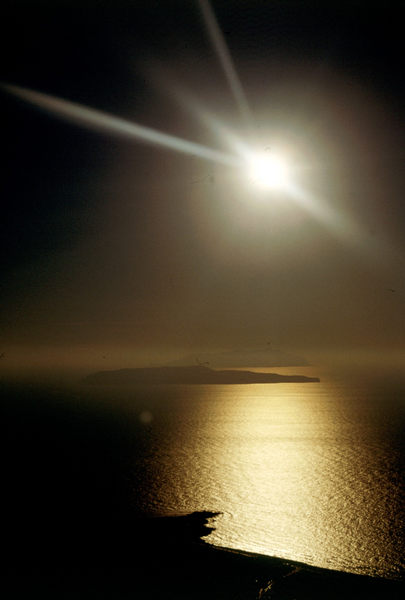 erice,sizillien sonnenuntergang