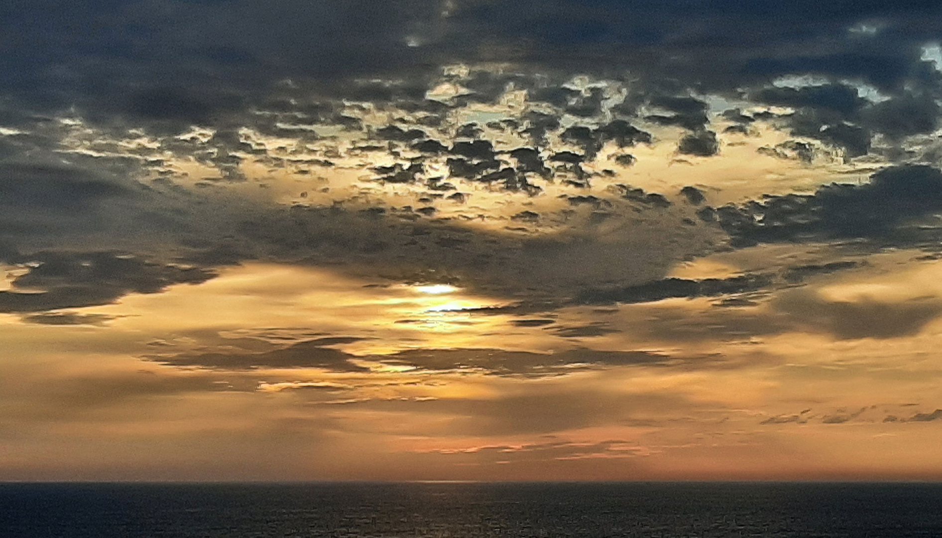 Erinnerung an den Sonnenuntergang bei Aalesund