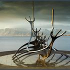 Erinnerung an die Vikinger - in Reykjavik Island