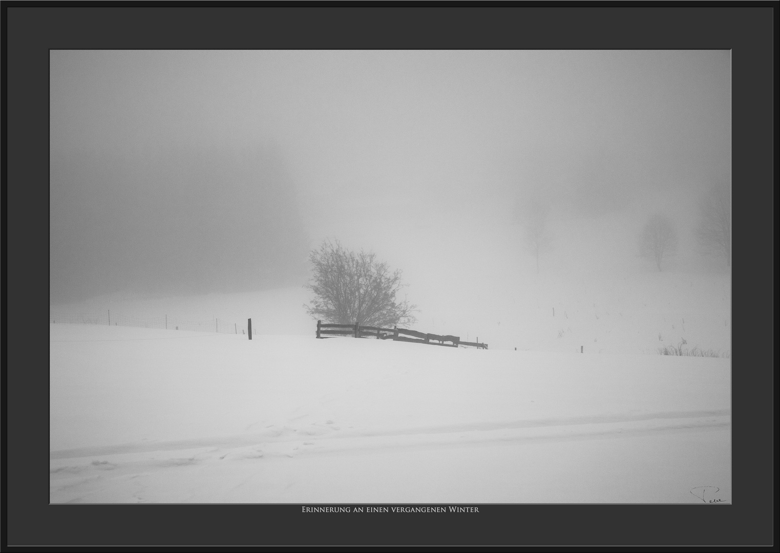 Erinnerung an einen vergangenen Winter