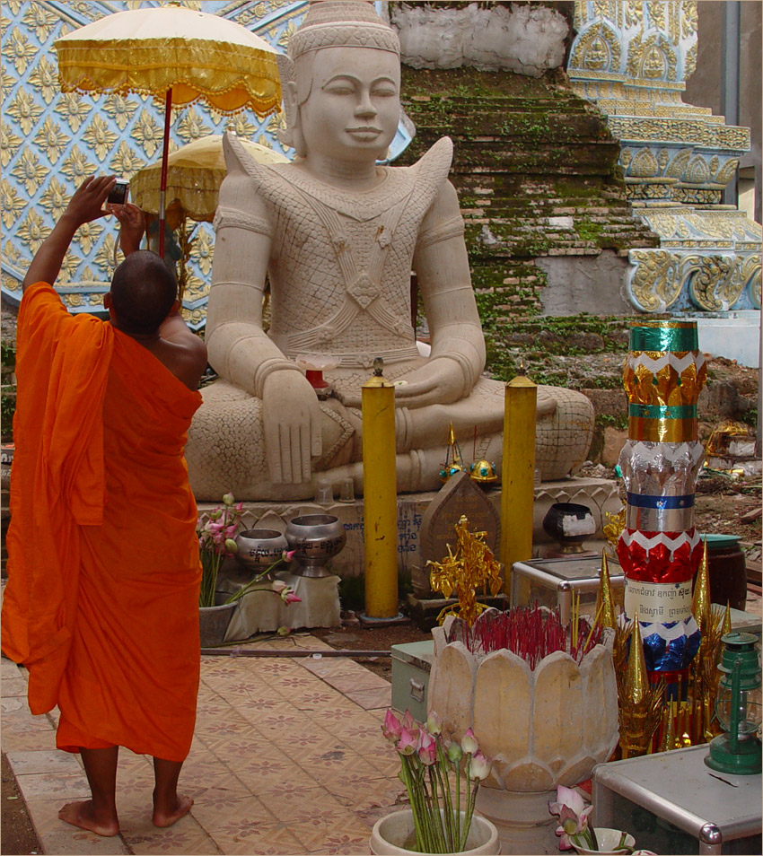 Erinnerungsfoto für die Pagode zu ause