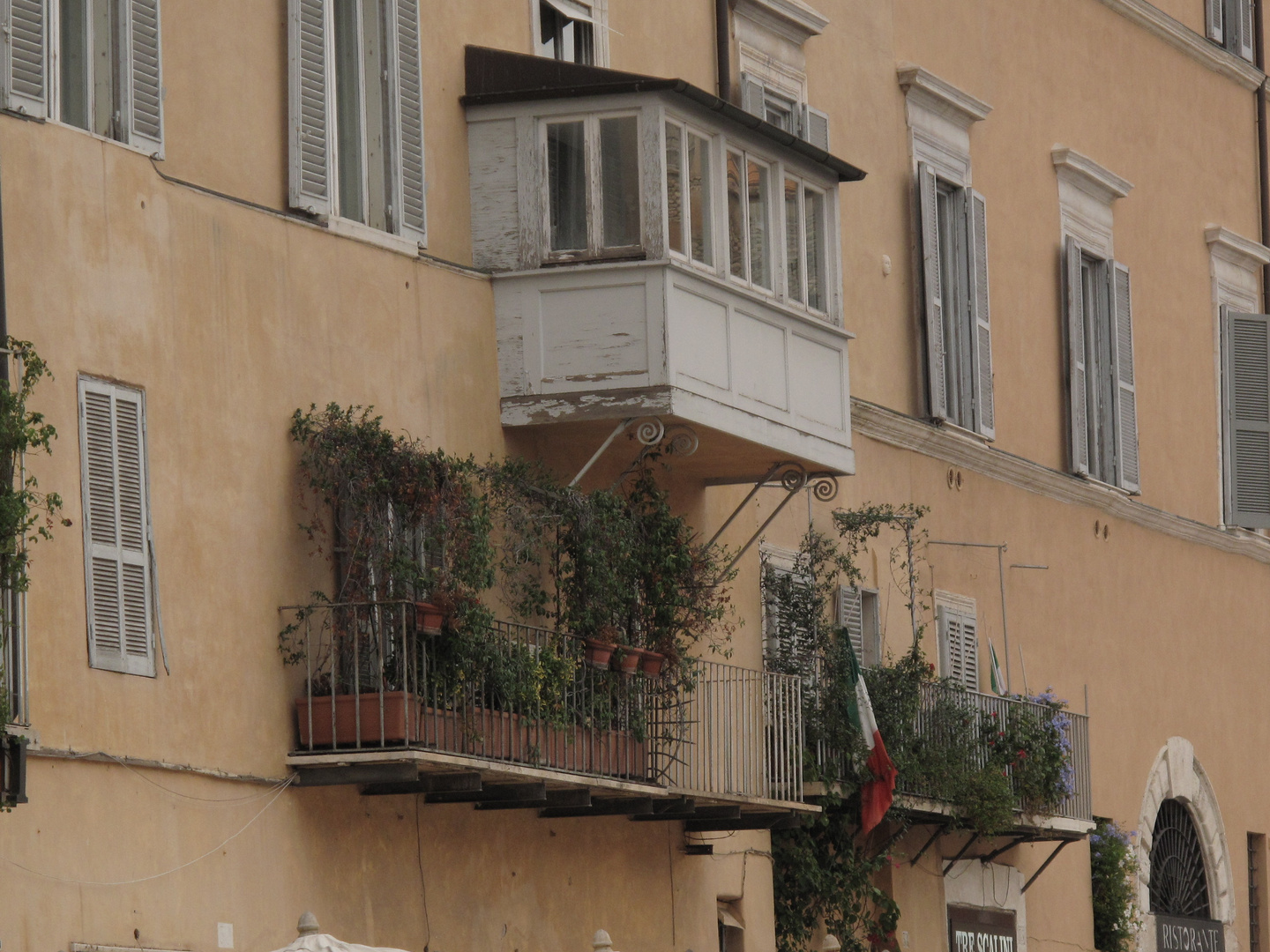 Erker über der Piazza Navona