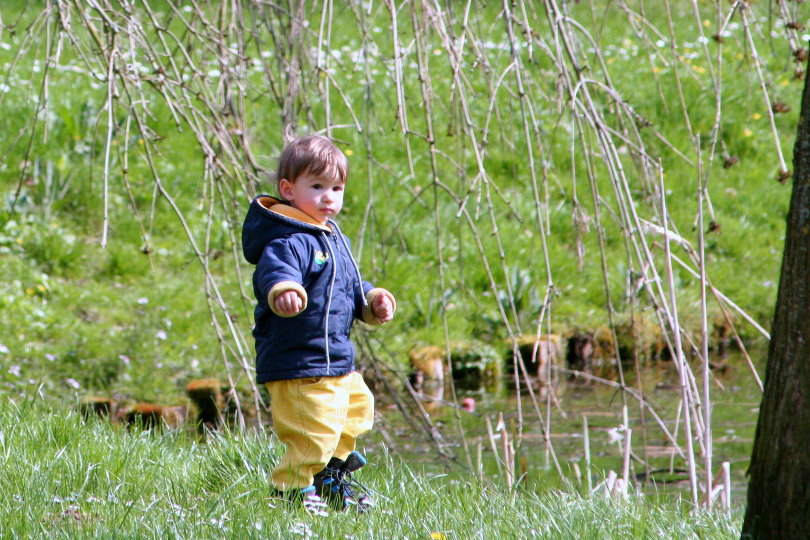 Erkundung im Schloßpark