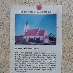 Erläuterung zur romanischen Feldsteinkirche in Düben