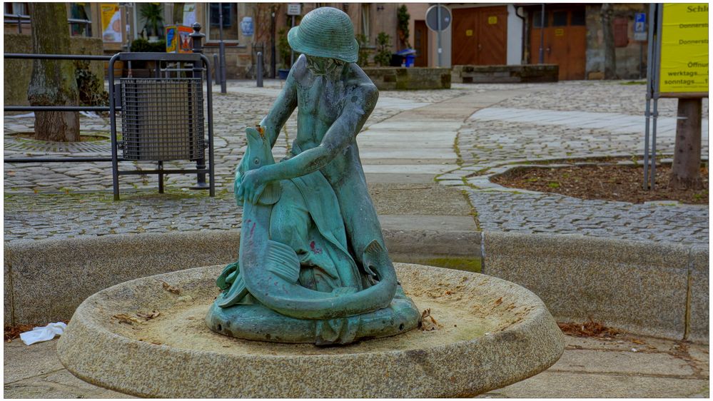 Erlangen, un fuente muy bonito (ein schöner Brunnen)