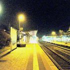 Erlanger Bahnhof in der Nacht